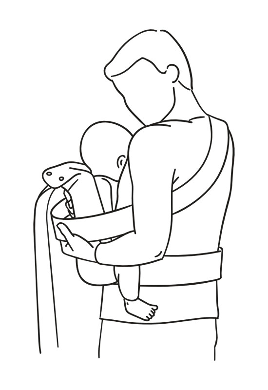 Marsupi Anleitung Hüfttrage Schritt 3 Marsupi Anleitung Hüfttrage Schritt 3