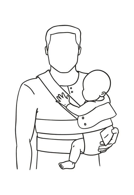 Marsupi Anleitung Hüfttrage Schritt 6 Marsupi Anleitung Hüfttrage Schritt 6